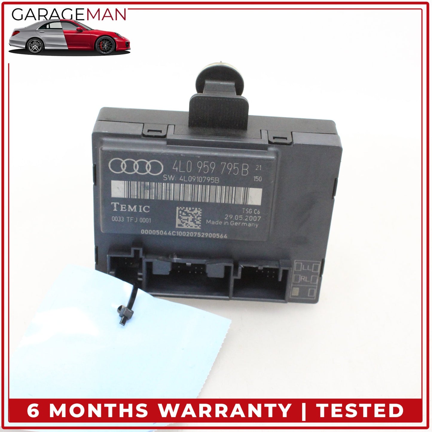2007-2009 Audi Q7 Rear Left Driver Side Door Control Module Unit 4L0959795B OEM