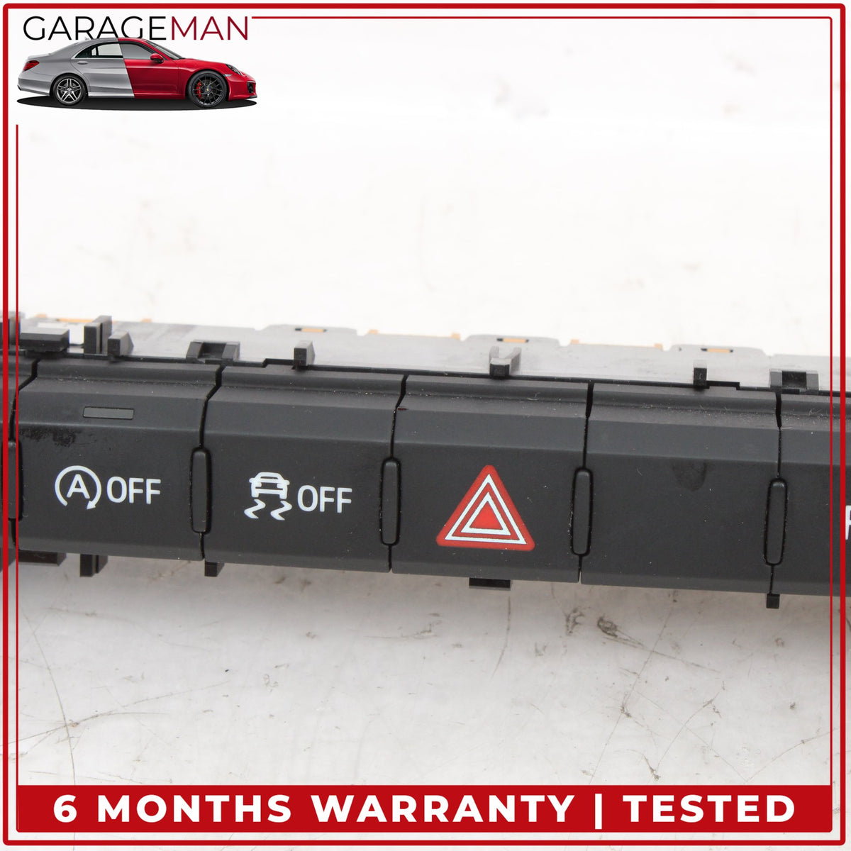 2017-2019 Audi Q7 Hazard Light Traction Control Switch Panel 4M0925301A OEM