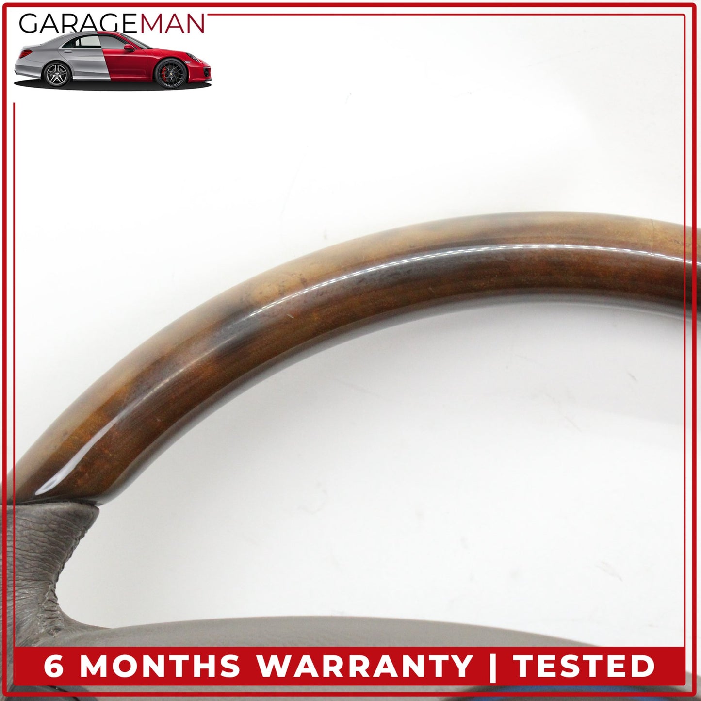 2006-2008 Mercedes X164 GL550 GL450 Steering Wheel Brown Wood 1644603503 OEM