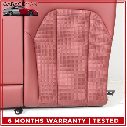 2019-2025 BMW 330i Rear Left and Right Upper Seat Cushion w/ Arm Rest Red OEM