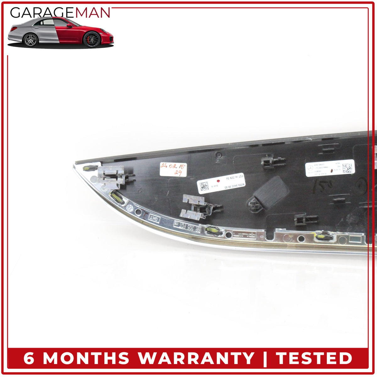 2015-2021 Mercedes W205 C300 Rear Right Door Wood Molding Trim 2057306422 OEM