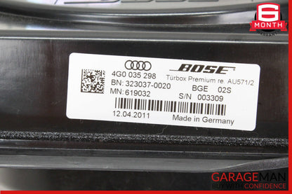 2012 Audi A6 C7 Sedan Front Right Subwoofer Bass Box Speaker 4G0035298