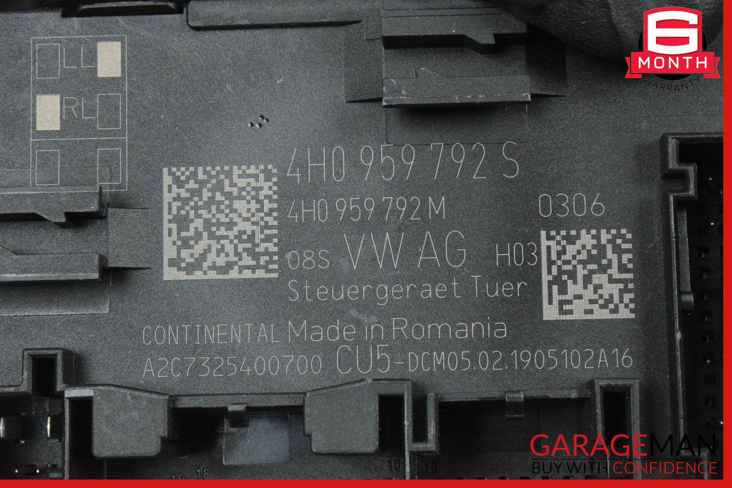 2015-2024 Porsche Macan 95B SUV Front Right Door Control Module 4H0959792S OEM
