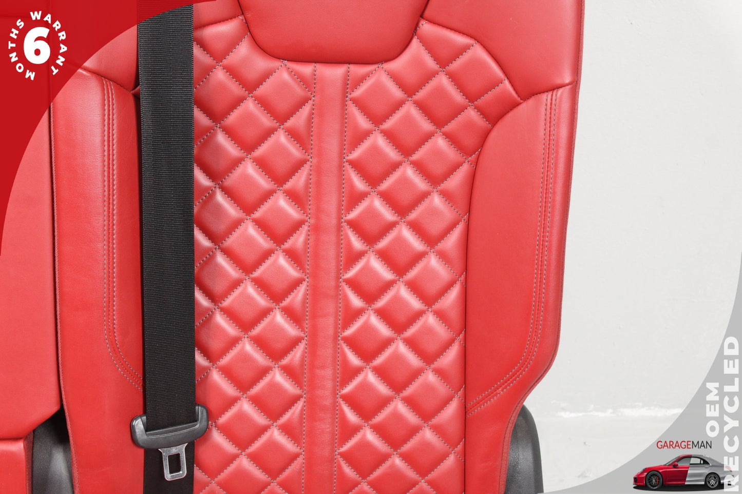 2018-2020 Audi SQ5 SUV Rear Left Driver Side Complete Seat Assembly Red OEM