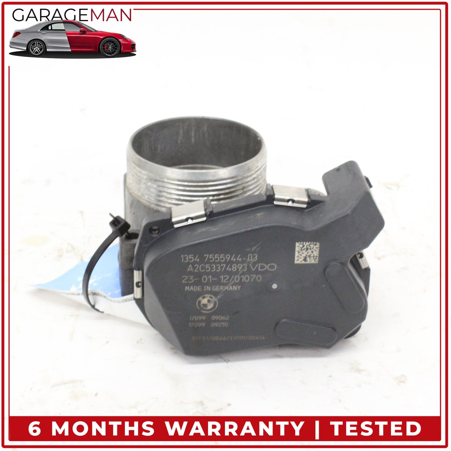 2008-2014 BMW 550i X5 X6 4.4L V8 Engine Motor Throttle Valve Body 7555944 OEM