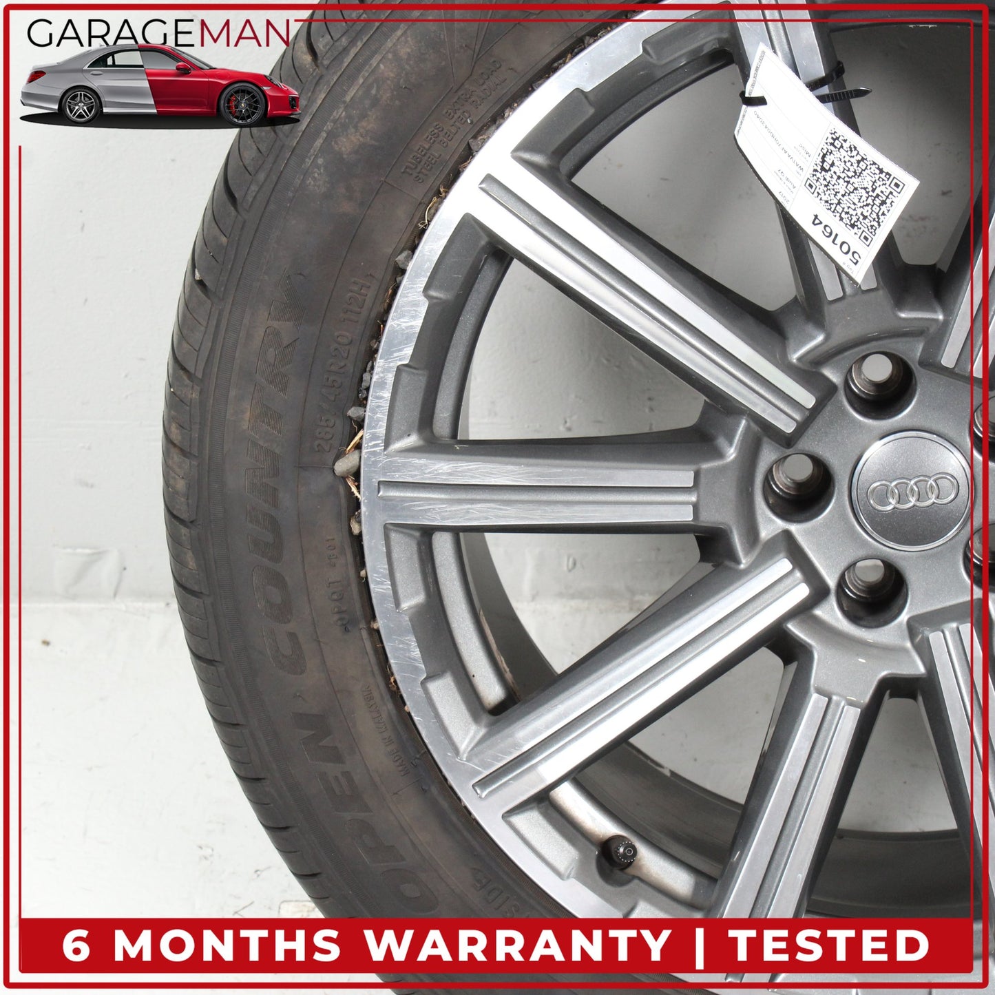 2017-2025 Audi Q7 SQ7 10 Spoke Wheel Rim w/ Tire 9JX20H2 ET33 4M0601025AD OEM