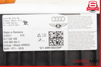 2012-2018 Audi A6 C7 Sedan Front Right Dash Airbag 4G0880204C