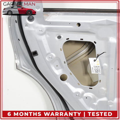 2017-2019 Audi Q7 Rear Left Driver Side Door Shell Florett Silver Metallic OEM