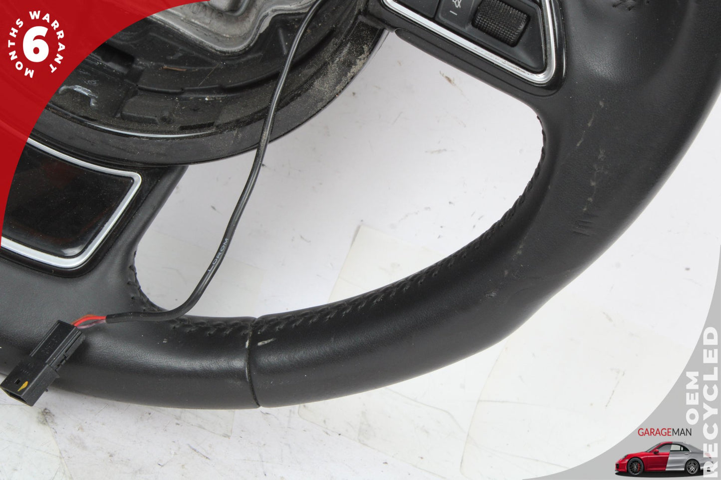 2012-2018 Audi A6 A7 Front Left Side Steering Wheel Black 4G0419091S OEM
