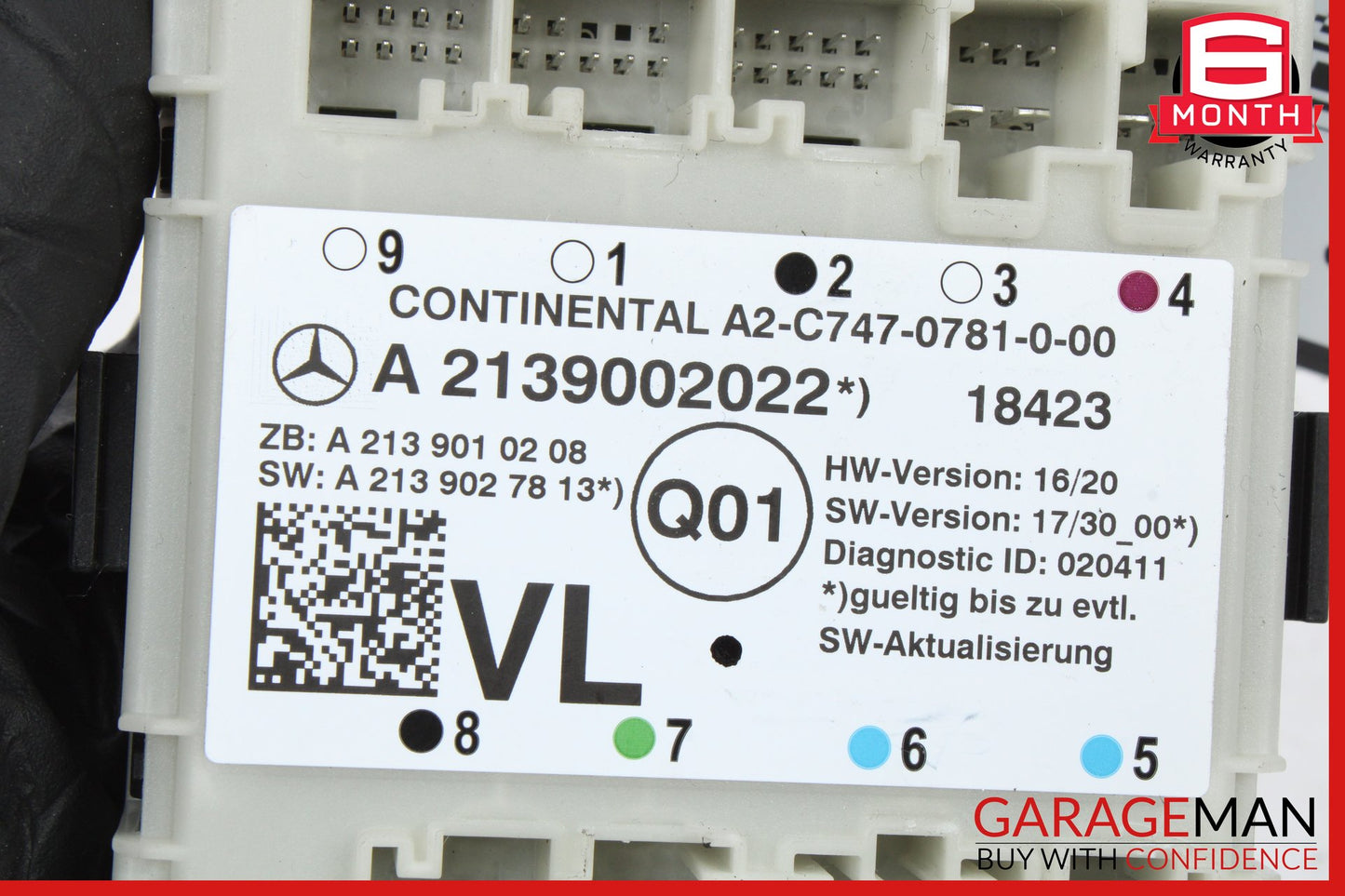 2015-2023 Mercedes W213 E450 Front Left Side Door Control Module 2139002022 OEM