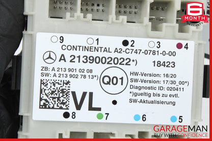 2015-2023 Mercedes W213 E450 Front Left Side Door Control Module 2139002022 OEM