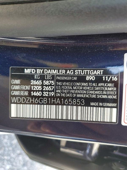 Parting Out- 2017 Mercedes-Benz E400 W213 4Matic- 159
