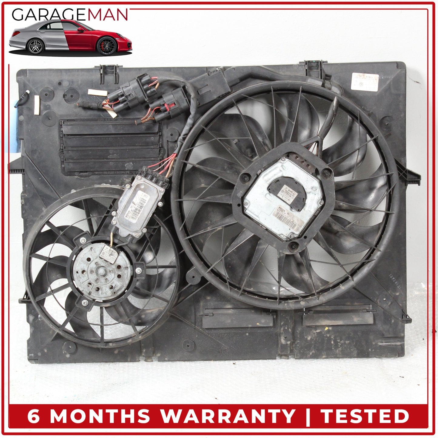 2007-2015 Audi Q7 SUV Engine Radiator Electric Cooling Dual Fan 7L0121207D OEM