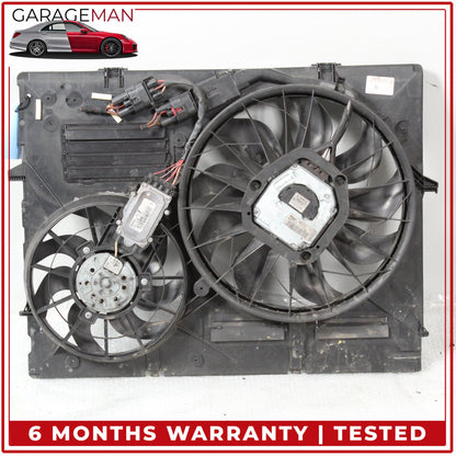 2007-2015 Audi Q7 SUV Engine Radiator Electric Cooling Dual Fan 7L0121207D OEM