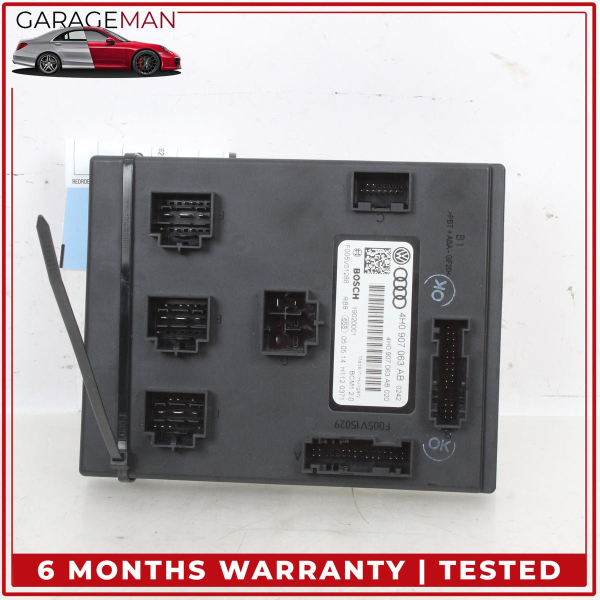 2015-2018 Audi A8 S8 Onboard Power Supply Control Module Unit 4H0907063AB OEM