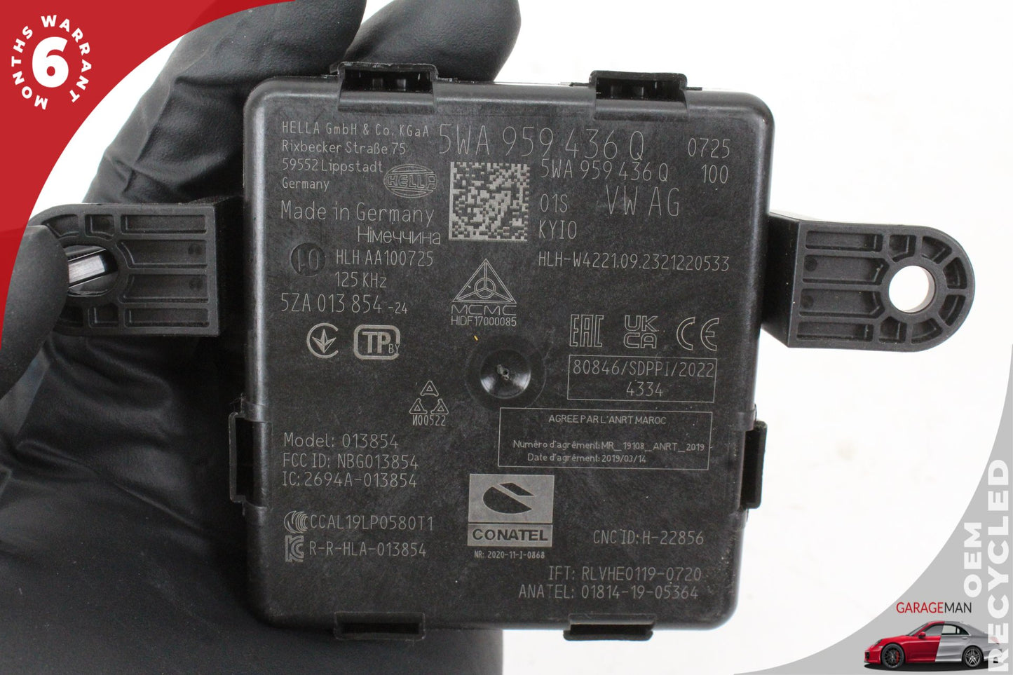 2022-2025 Audi A3 S3 / Volkswagen Keyless Go Entry Control Module 5WA959436 OEM