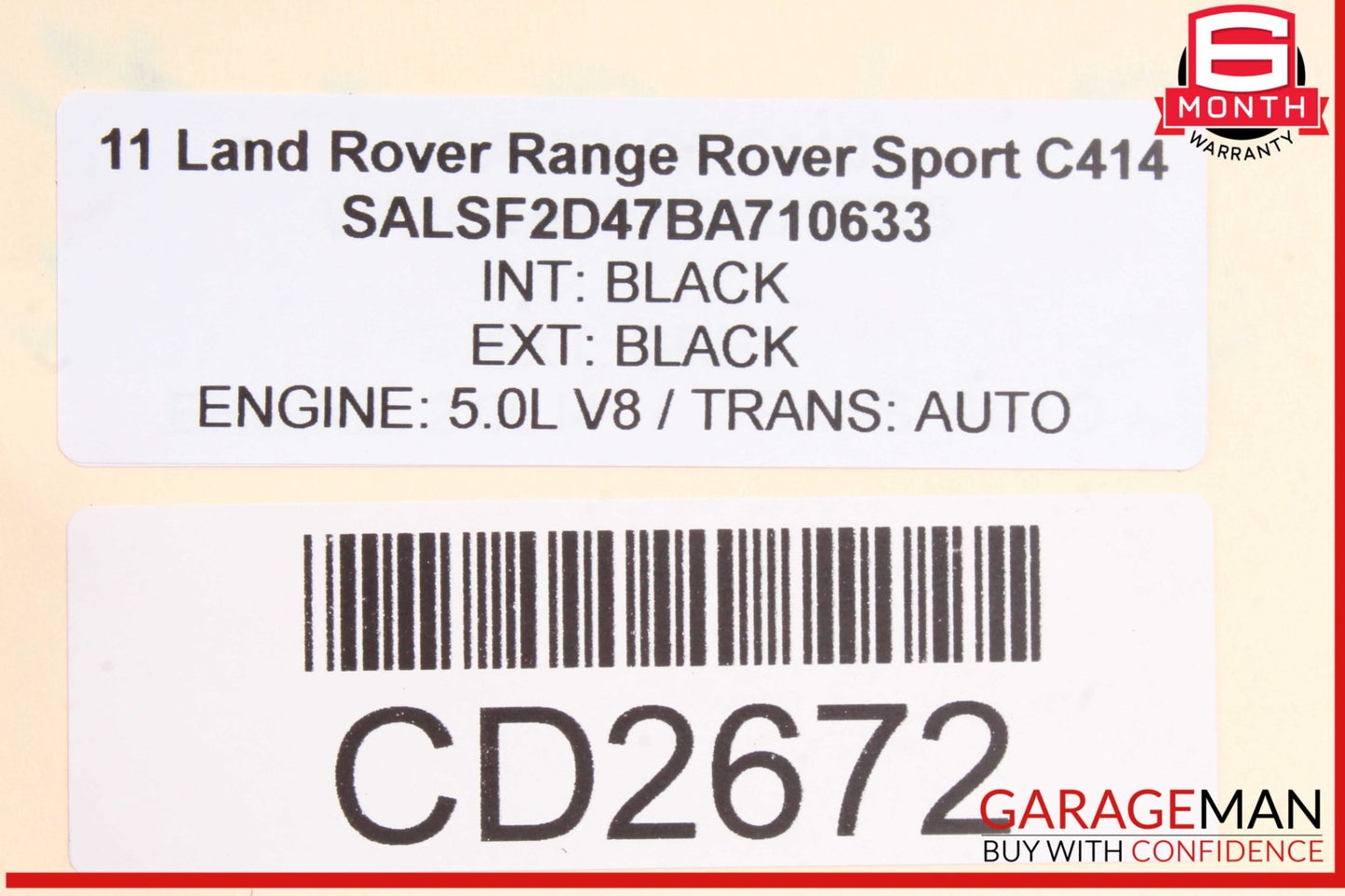 2006-2013 Land Rover Range Rover Sport Sun Roof Panel Frame Rail Assembly OEM