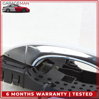 2011-2018 Audi A8 S8 Rear Left Exterior Door Handle Glacier White Metallic OEM