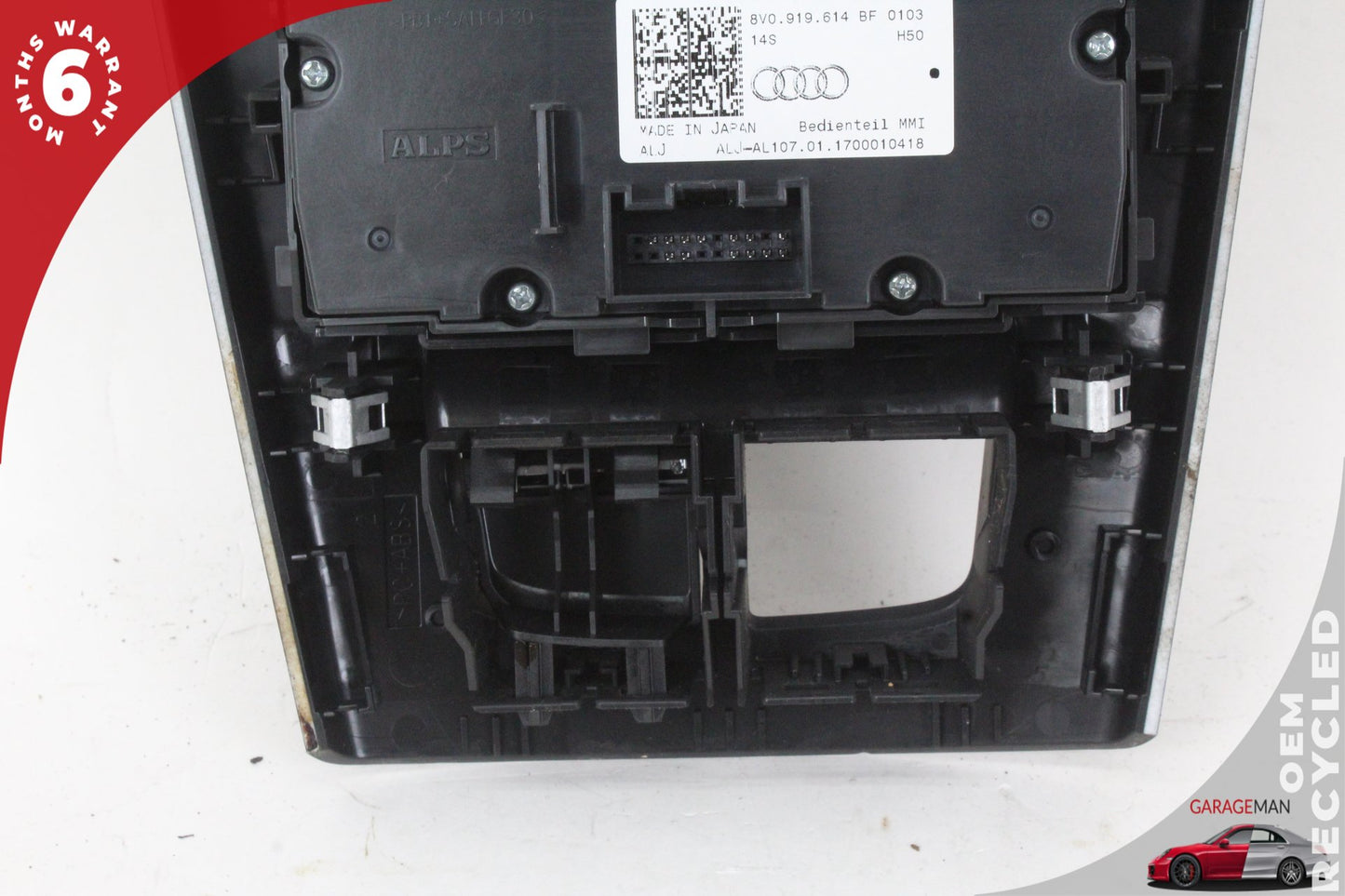 15-18 Audi A3 8V Sedan Radio Media Interface Controller Panel 8V0919614Q Genuine