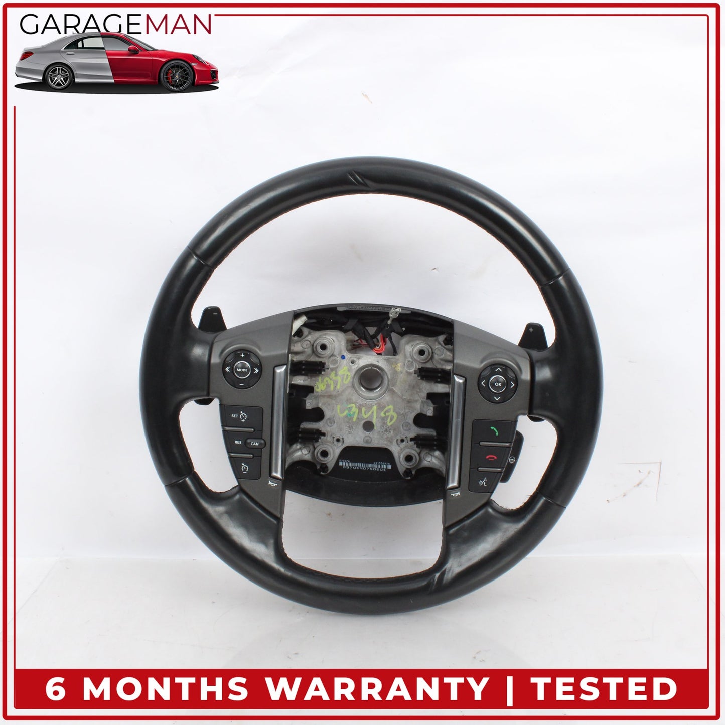 2014-2016 Land Rover LR4 L319 SUV Heated Steering Wheel w/ Paddle Shifters OEM