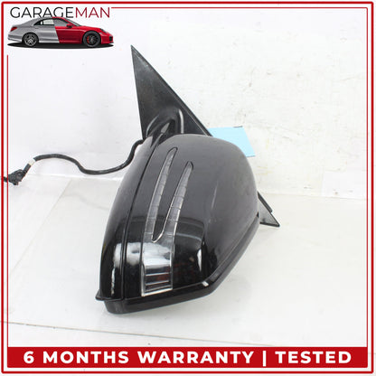 2010-2013 Mercedes W221 S550 Front Left Side Door Rear View Mirror Black OEM