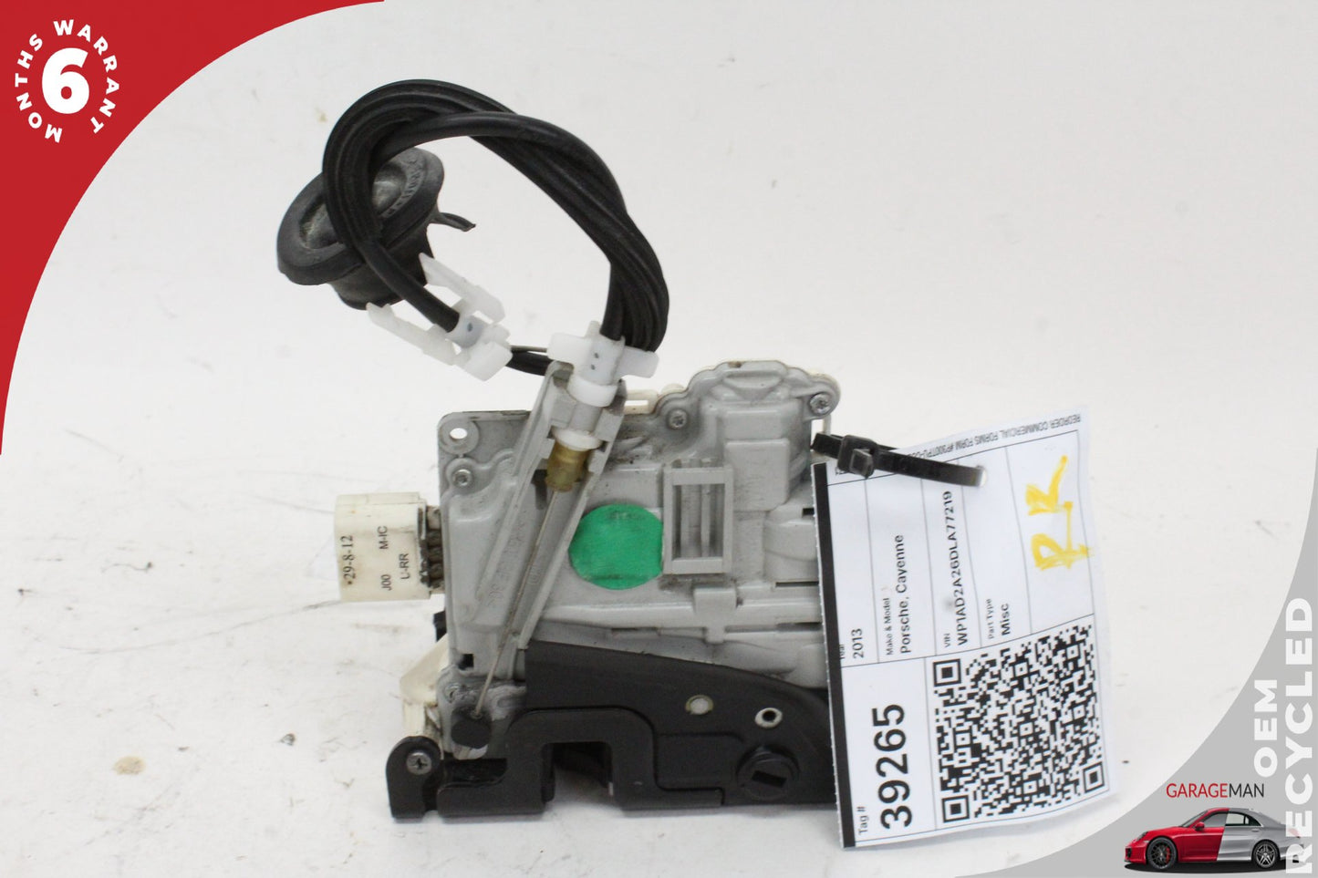 11-18 Porsche Cayenne 92A Rear Right Door Lock Latch Actuator 8K0839016A OEM