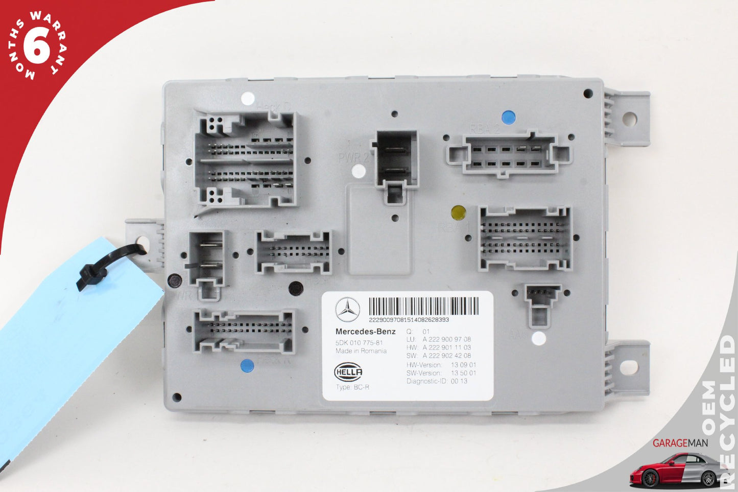2015-2018 Mercedes W205 C300 C350e Rear Trunk SAM Control Module 2229009708 OEM