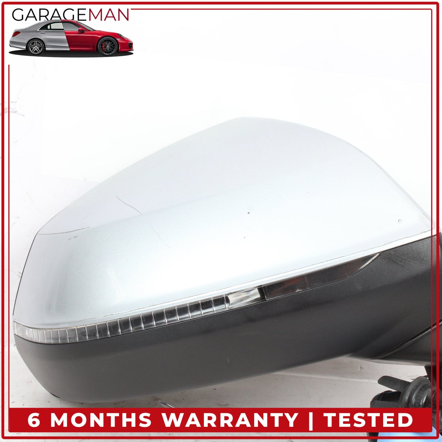 2017-2019 Audi Q7 Front Right Side Door Rear View Mirror w/ Camera Silver OEM
