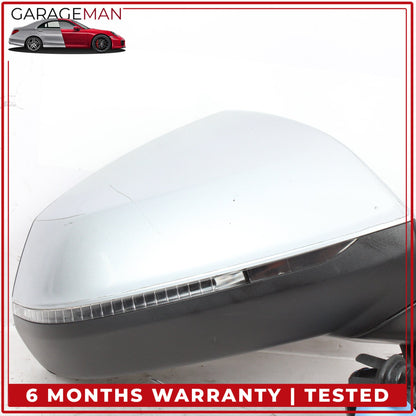 2017-2019 Audi Q7 Front Right Side Door Rear View Mirror w/ Camera Silver OEM