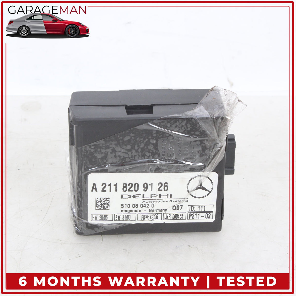 2000-2012 Mercedes R171 SLK280 Anti Theft Alarm Control Module 2118209126 OEM