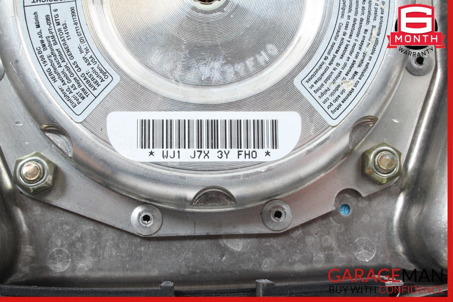97-00 Mercedes R170 SLK230 Steering Wheel Air Bag Airbag Grey