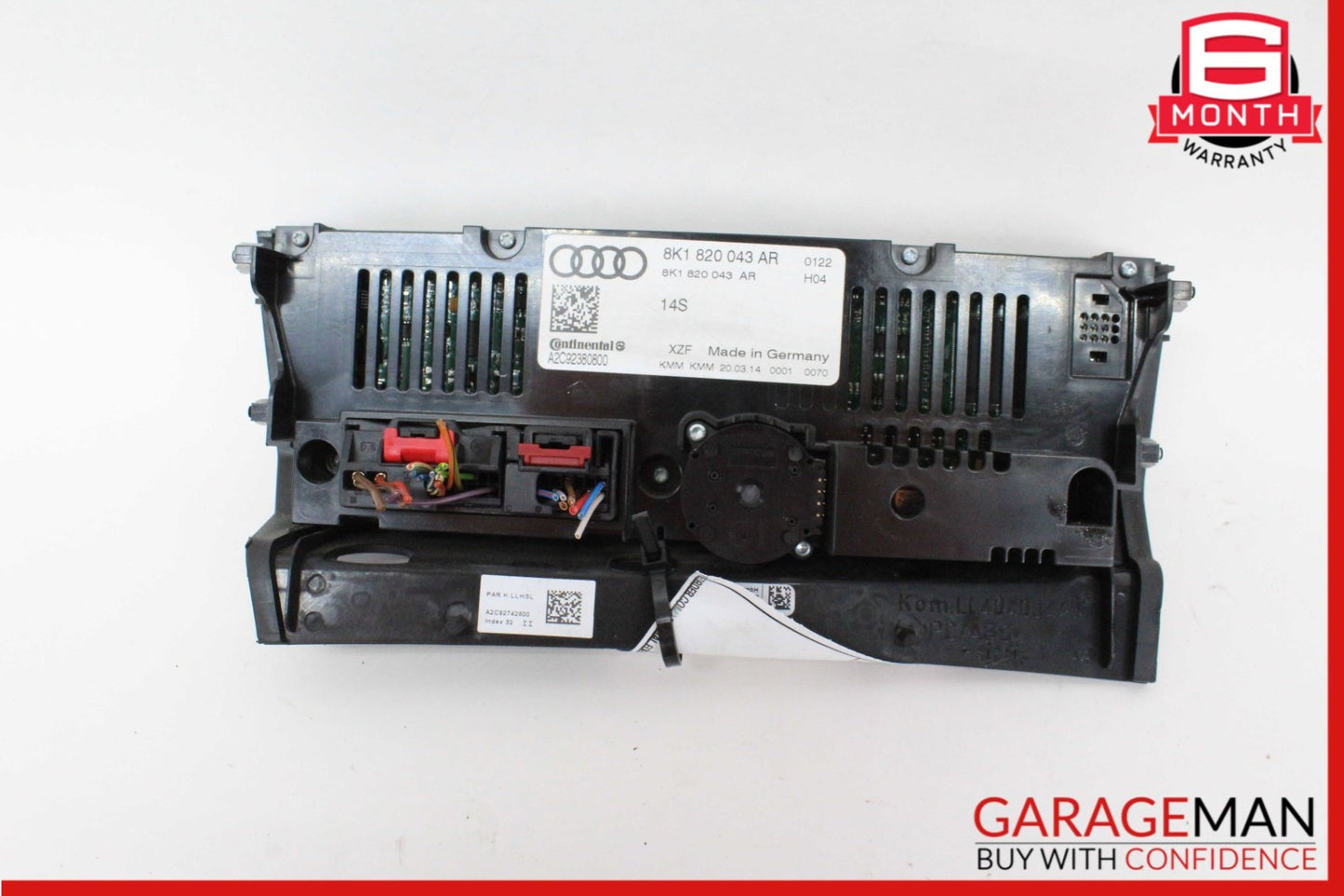2013-2017 Audi RS5 8T Convertible AC Climate Control Panel 8K1820043AR Genuine