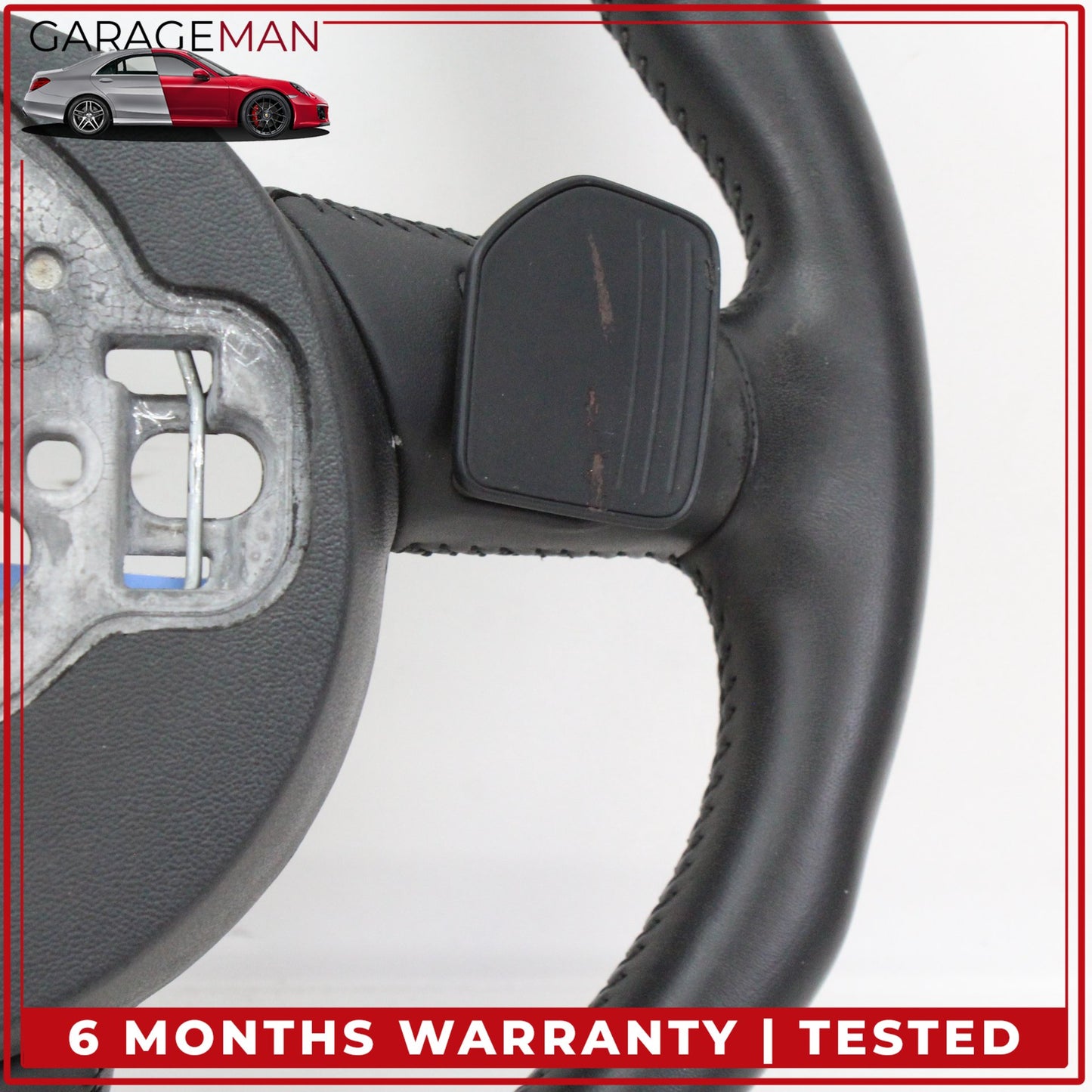2012-2018 Audi A6 Front Left Steering Wheel w/ Paddle Shifters 4G0419091S OEM