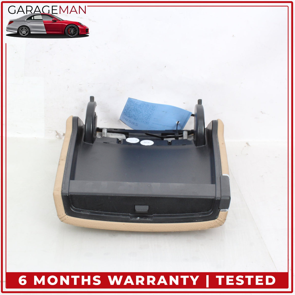 2010-2016 Porsche Panamera 970 Front Center Console Armrest Lid Cover Beige OEM