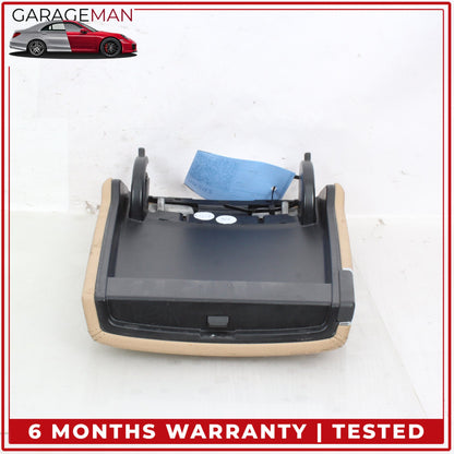2010-2016 Porsche Panamera 970 Front Center Console Armrest Lid Cover Beige OEM