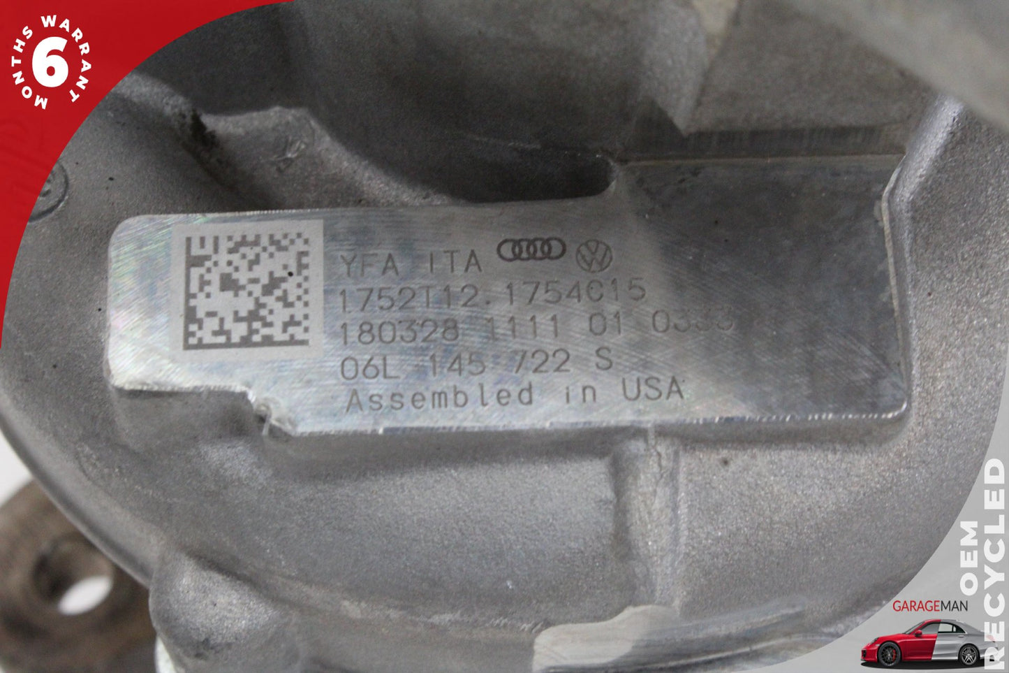 2018-2020 Audi Q5 A4 A5 2.0L Engine Turbo Charger Turbocharger 06L145722S OEM