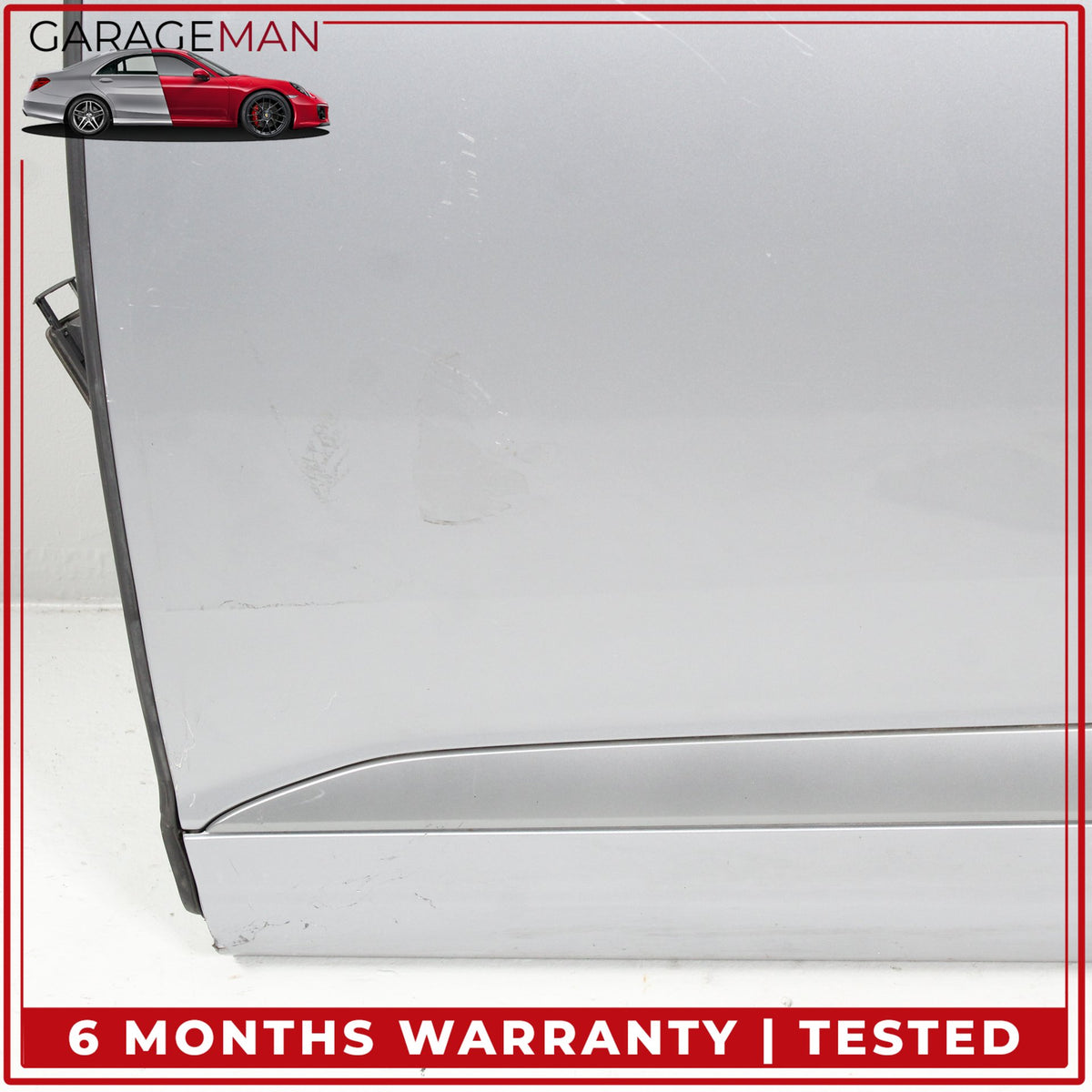 2017-2019 Audi Q7 Front Left Driver Side Door Shell Florett Silver Metallic OEM
