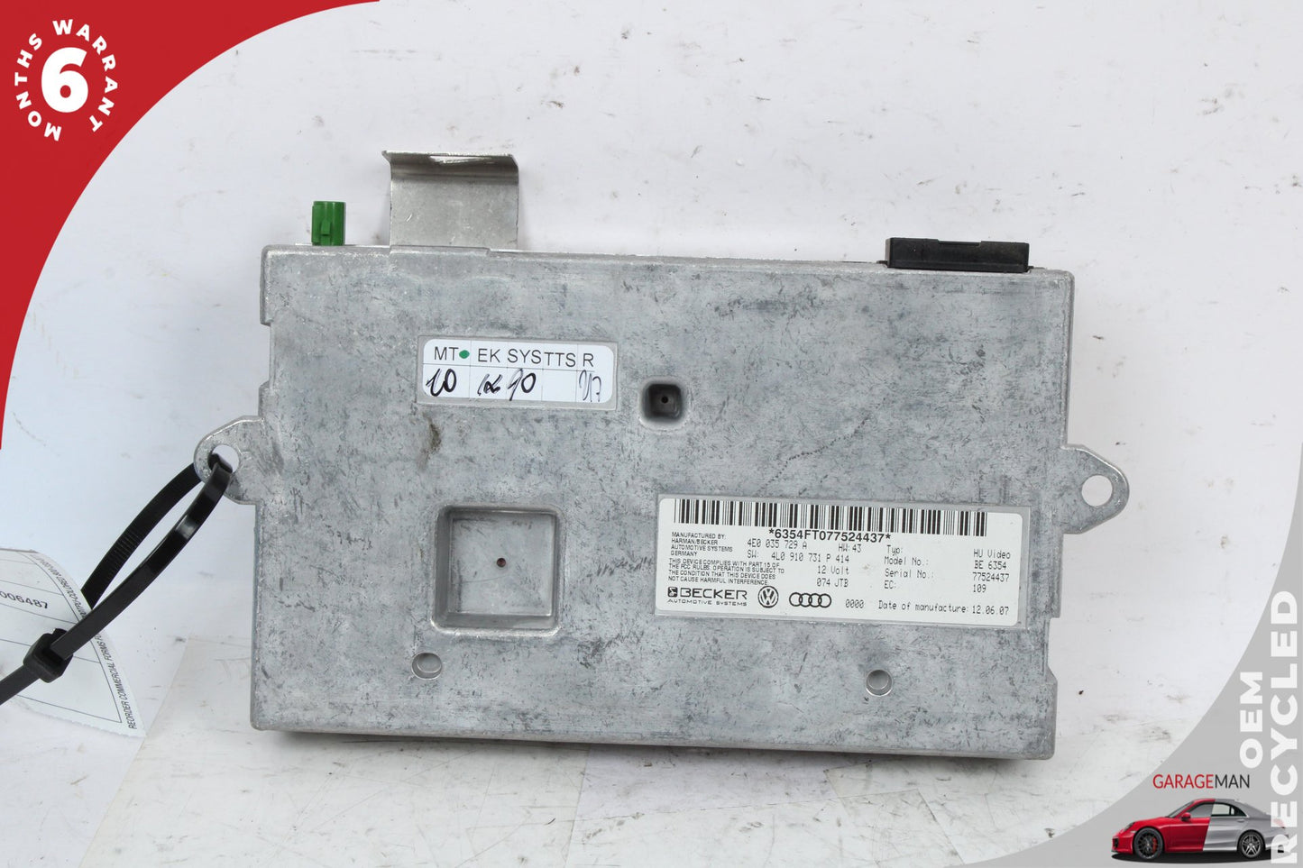 2007-2009 Audi Q7 SUV Multimedia MMI Control Module Unit 4E0035729 Genuine