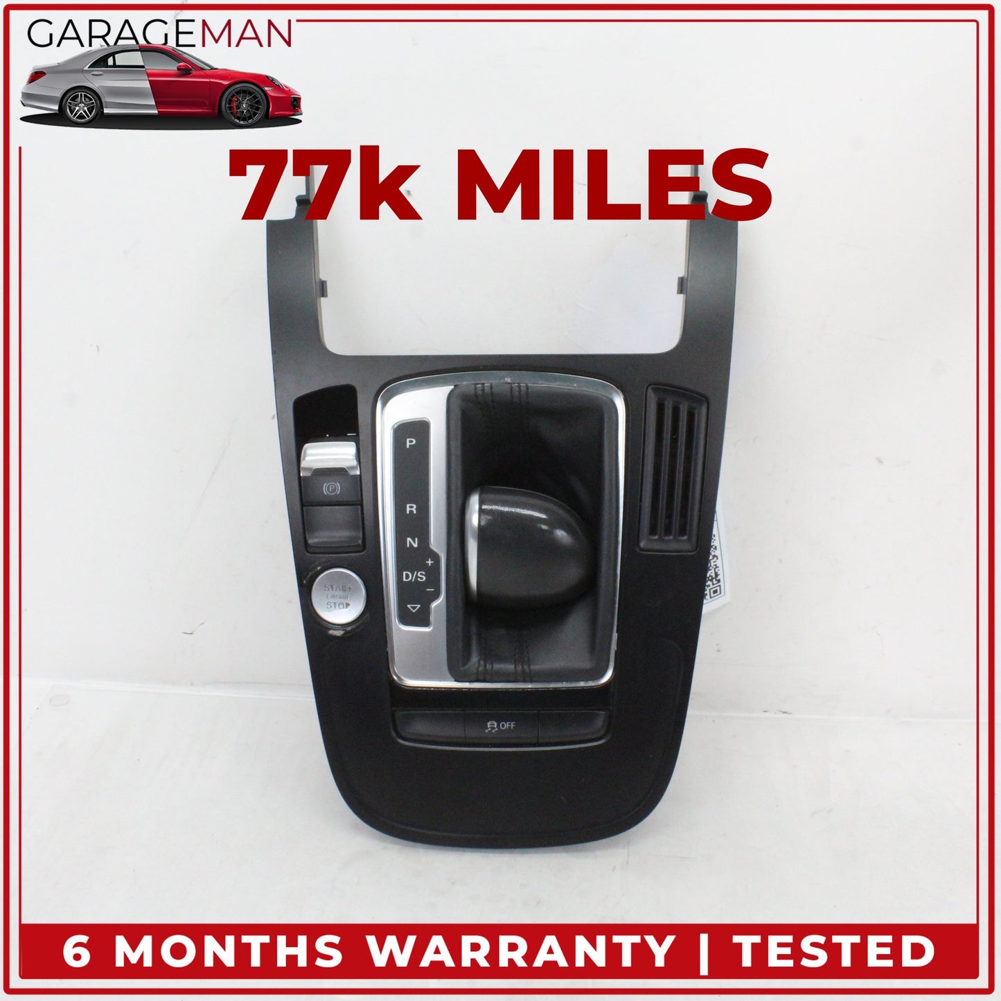 2009-2016 Audi A4 Front Center Console Shifter Knob Boot Trim w/ Switches OEM