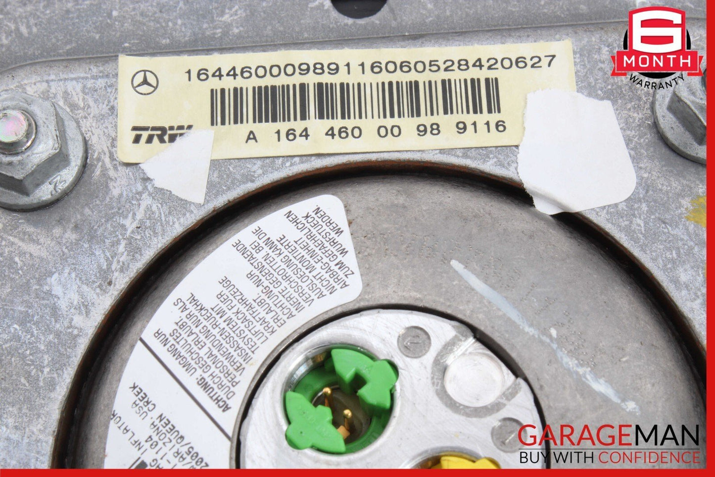 06-08 Mercedes X164 GL450 R350 ML350 Driver Steering Wheel Airbag Anthracite OEM