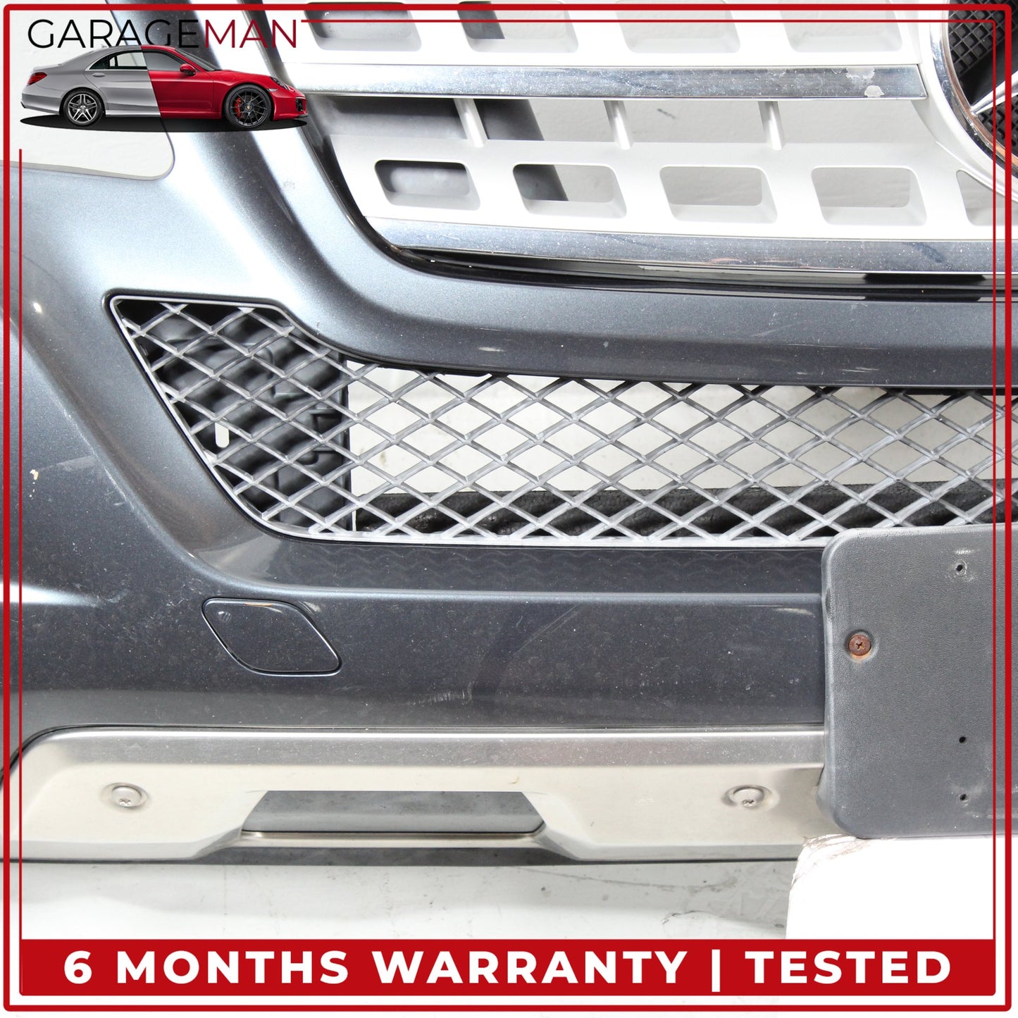 2009-2011 Mercedes W164 ML350 ML550 Base Front Bumper Cover Assembly Gray OEM