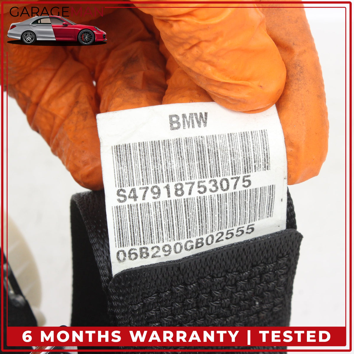 2004-2010 BMW 650i E64 Convertible Rear Upper Seat Belt Retractor 7918753 OEM