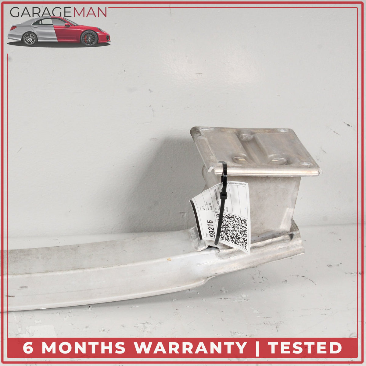 2011-2018 Audi A8 S8Front Bumper Reinforcement Impact Crash Bar 4H0807109C OEM