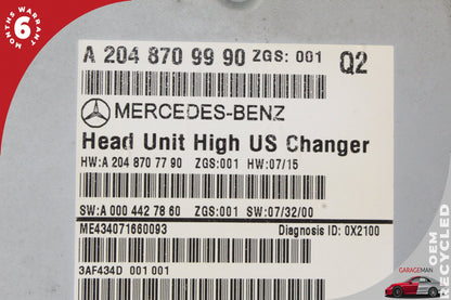 08-11 Mercedes-Benz C300 w204 Sedan Command Head Unit Navigation Radio 2048709990