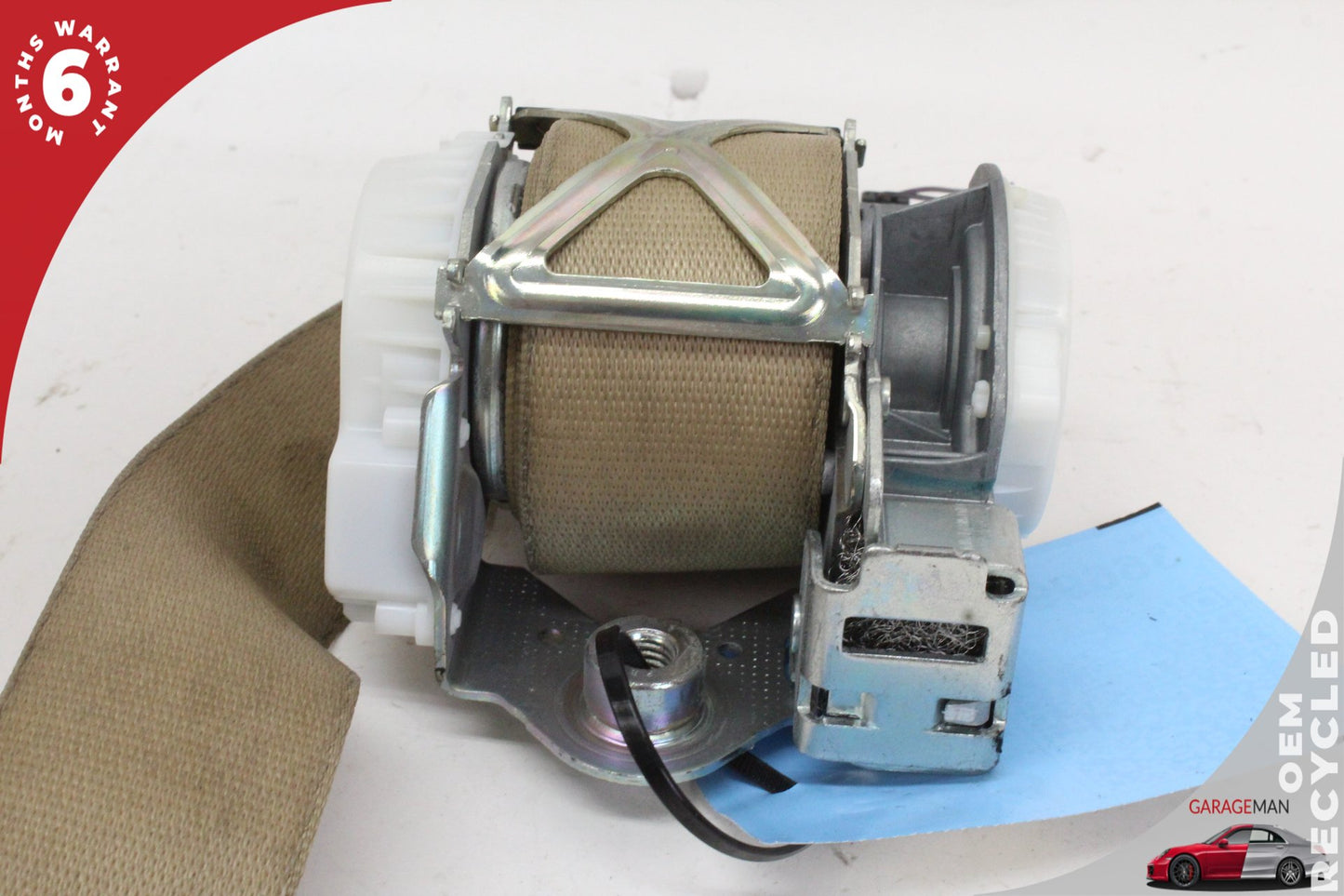 2012-2018 BMW 320i F30 Front Right Passenger Side Seat Belt Beige 7309344 OEM