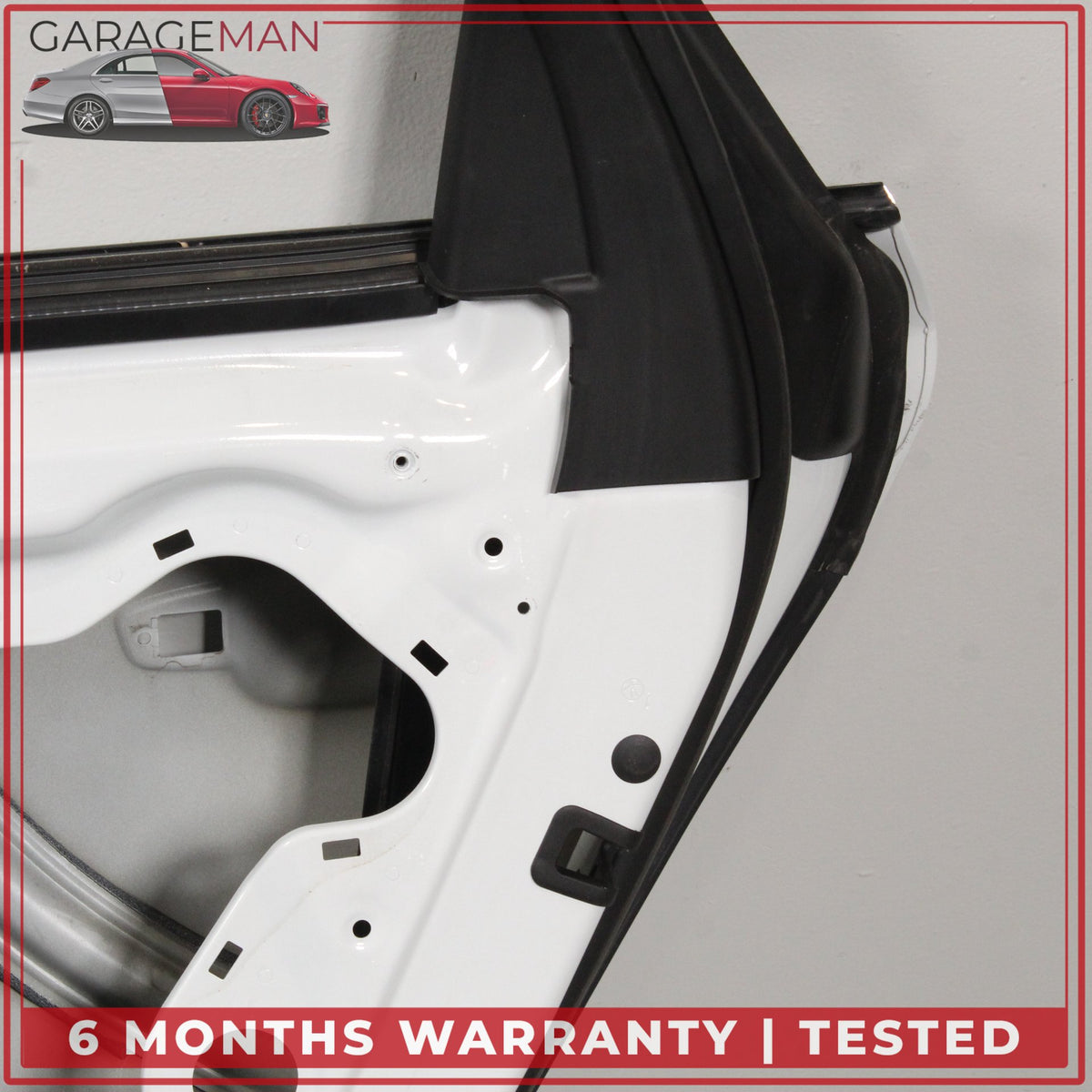 2011-2018 Audi A8 S8 Rear Right Side Door Shell Glacier White Metallic OEM