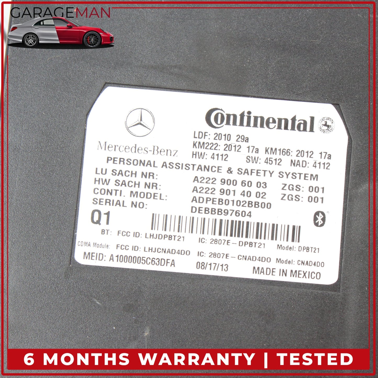 2012-2020 Mercedes W204 C250 Communication Control Module Unit 2229006003 OEM