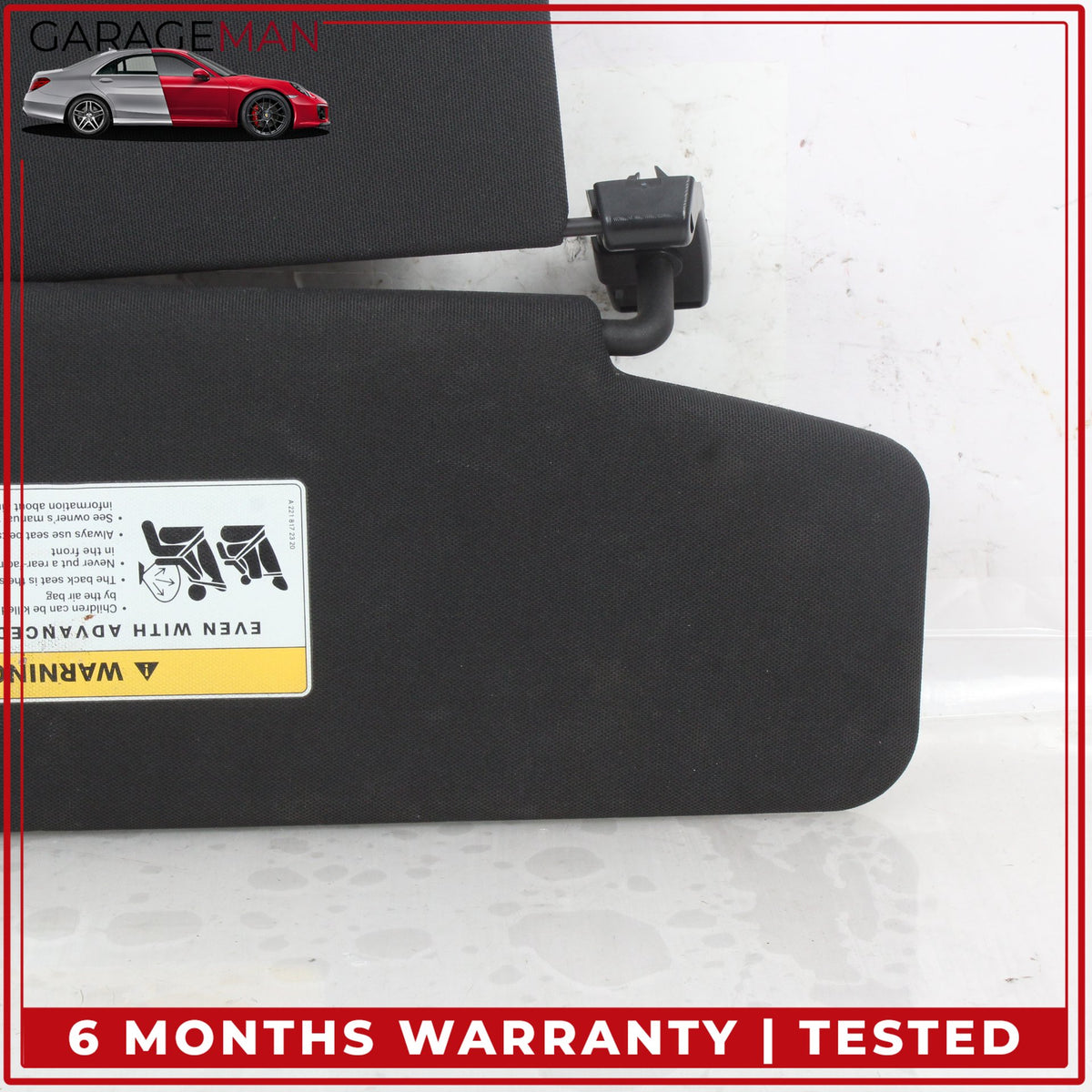 2010-2016 Mercedes W212 E350 Front Left and Right Side Sun Visor Set Black OEM