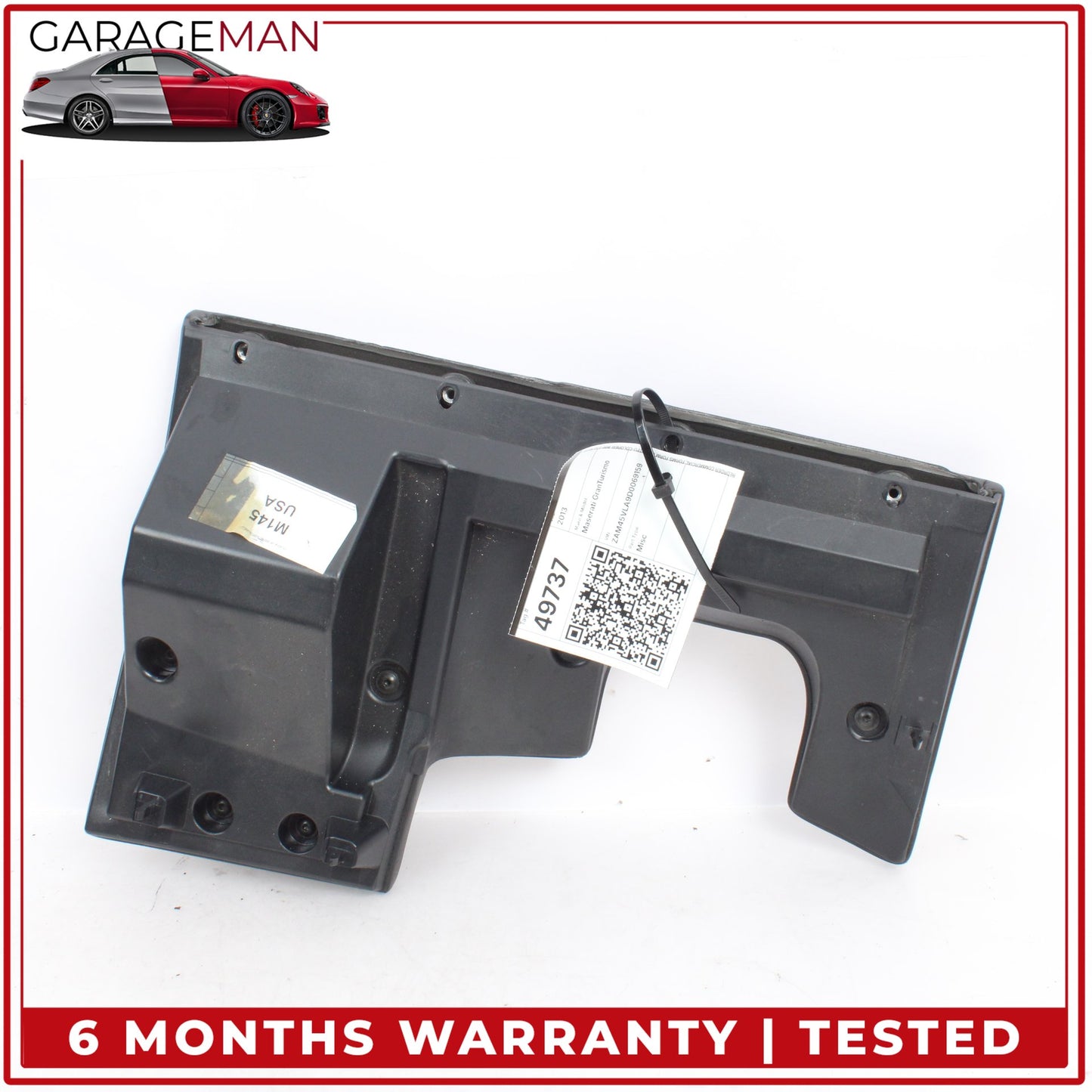2008-2019 Maserati GranTurismo M145 Front Dashboard Lower Trim Panel Black OEM