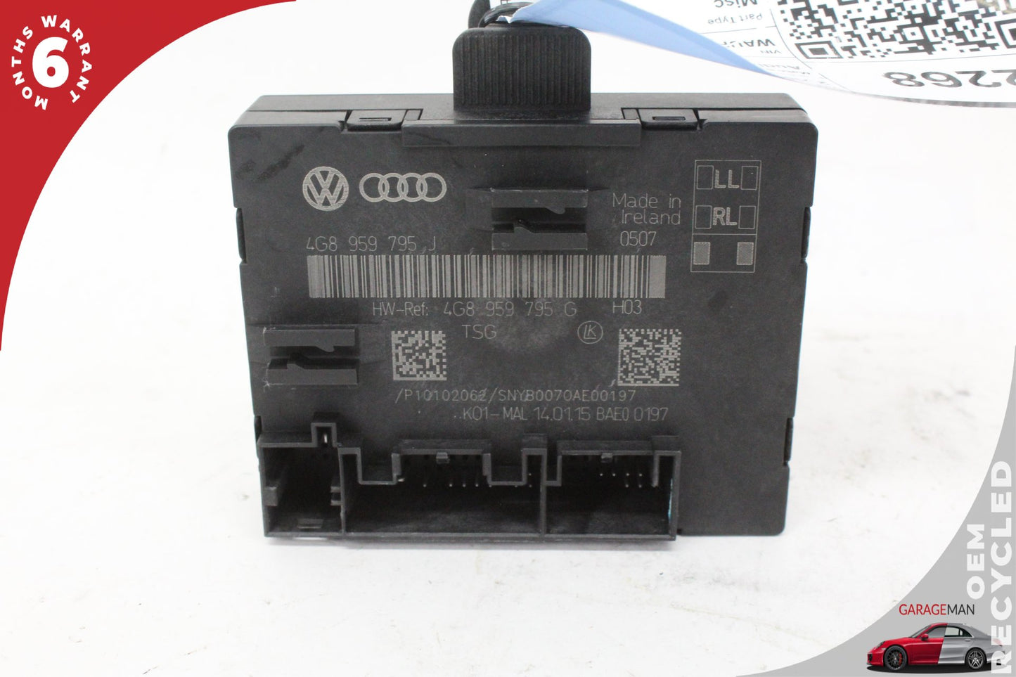 12-18 Audi A6 C7 Sedan Rear Left or Right Door Control Module 4G8959795J Genuine